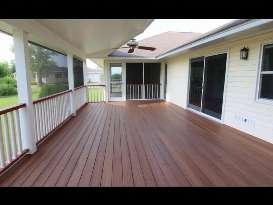 Screen walls added under an existing patio cover in Jacksonville, FL